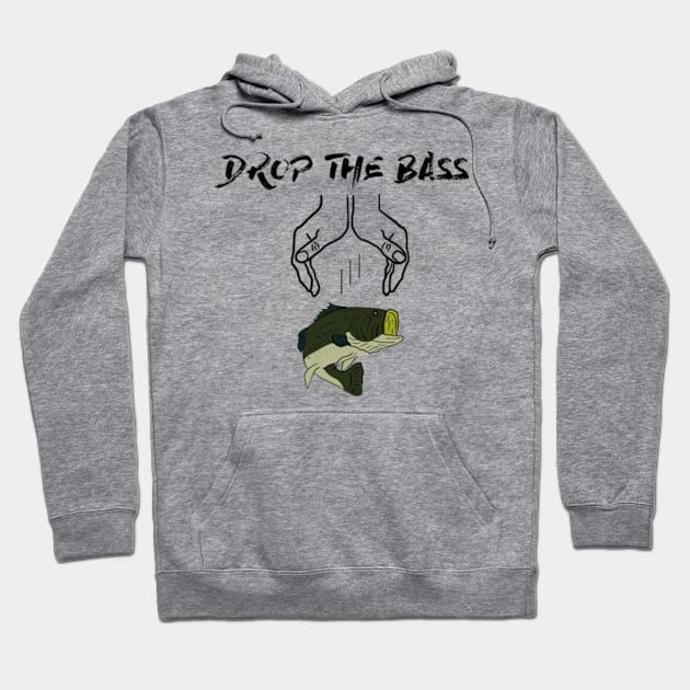 Drop The Bass Hoodie by Barnyardy